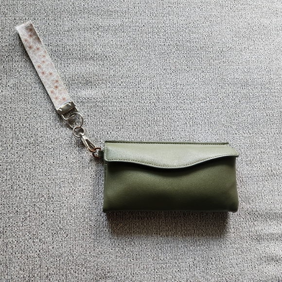 Handbags - Olive Green Wrist Wallet